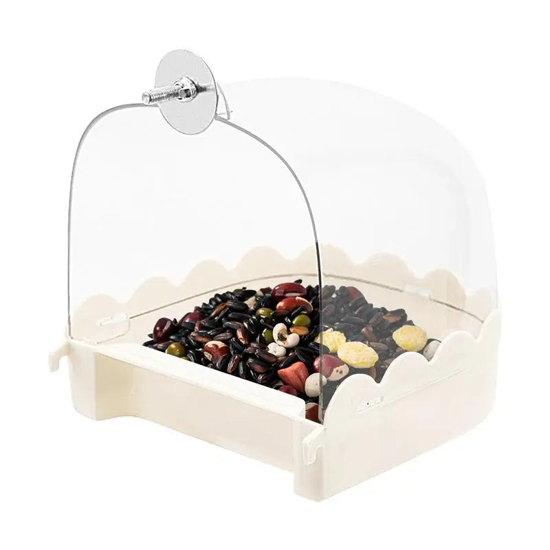 Cockatiel Bird Bath Bird Bath Bowl Multifunction Cleaning Pet Bird Cage Accessories Clear Bathtub For Birds Pet Hanging Feeder