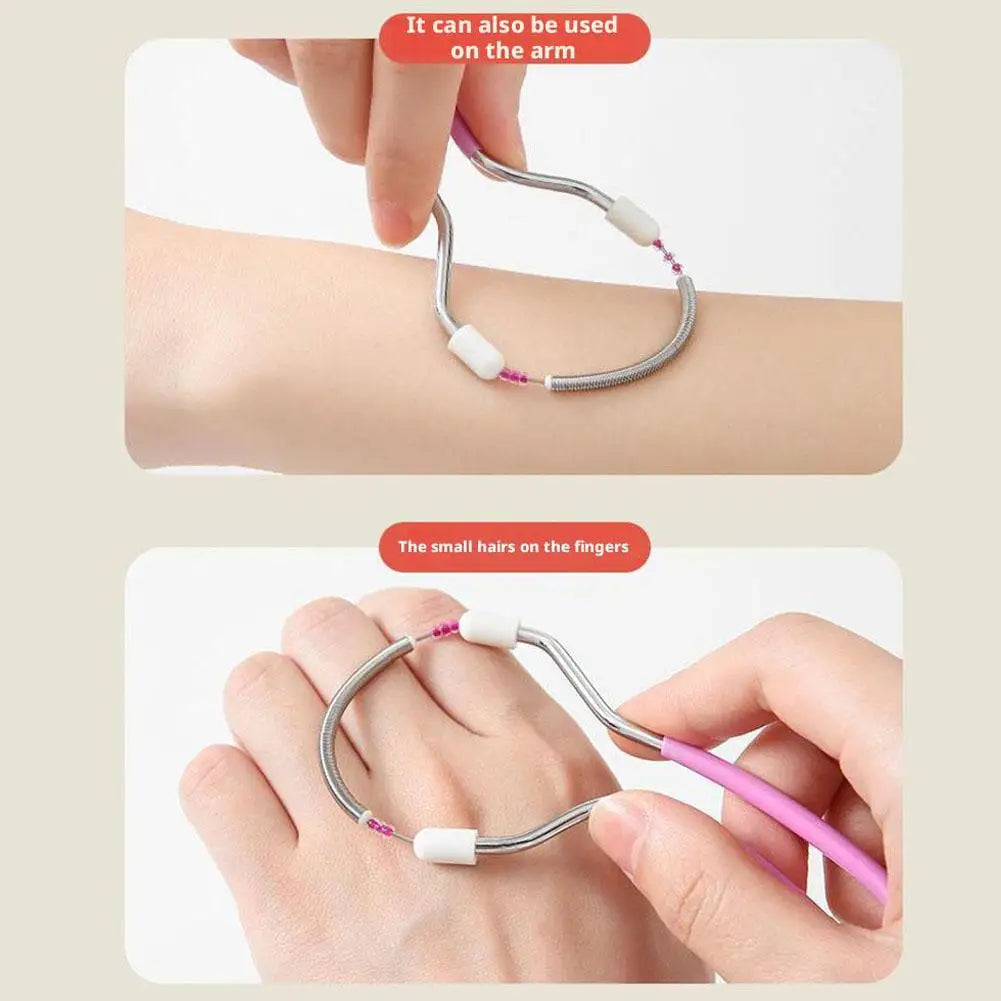 Safe Handheld Spring Roller Women Facial Hair Removal Roller Face Tools Epilator Beauty Makeup Massager Care Epilator W7A9