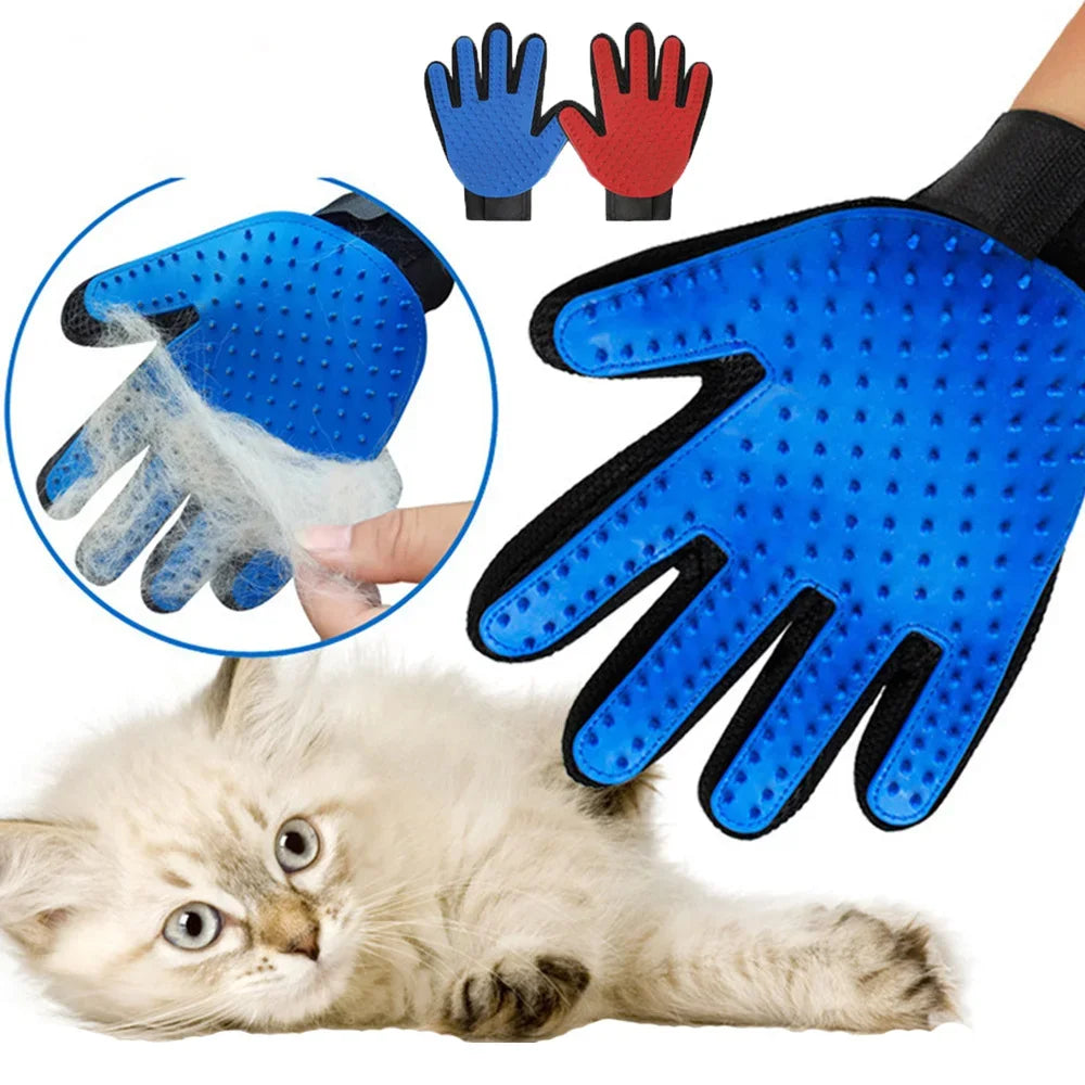 1pc Pet Cat and Dog Grooming Cleaning Brush Gloves, Depilatory Gloves, Animal Bathing, Dog Comb Effective Removal Back Massage