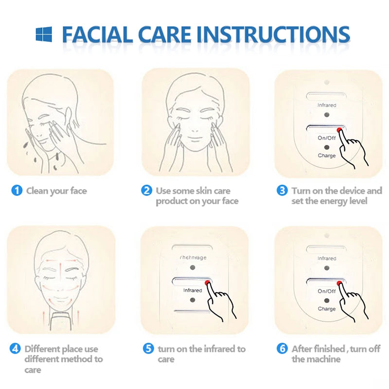 Skin Tightening Facial Lifting Remove Wrinkles Dot Matrix Machine Face Skin Tightening Beauty Device Shrink Pores Tools