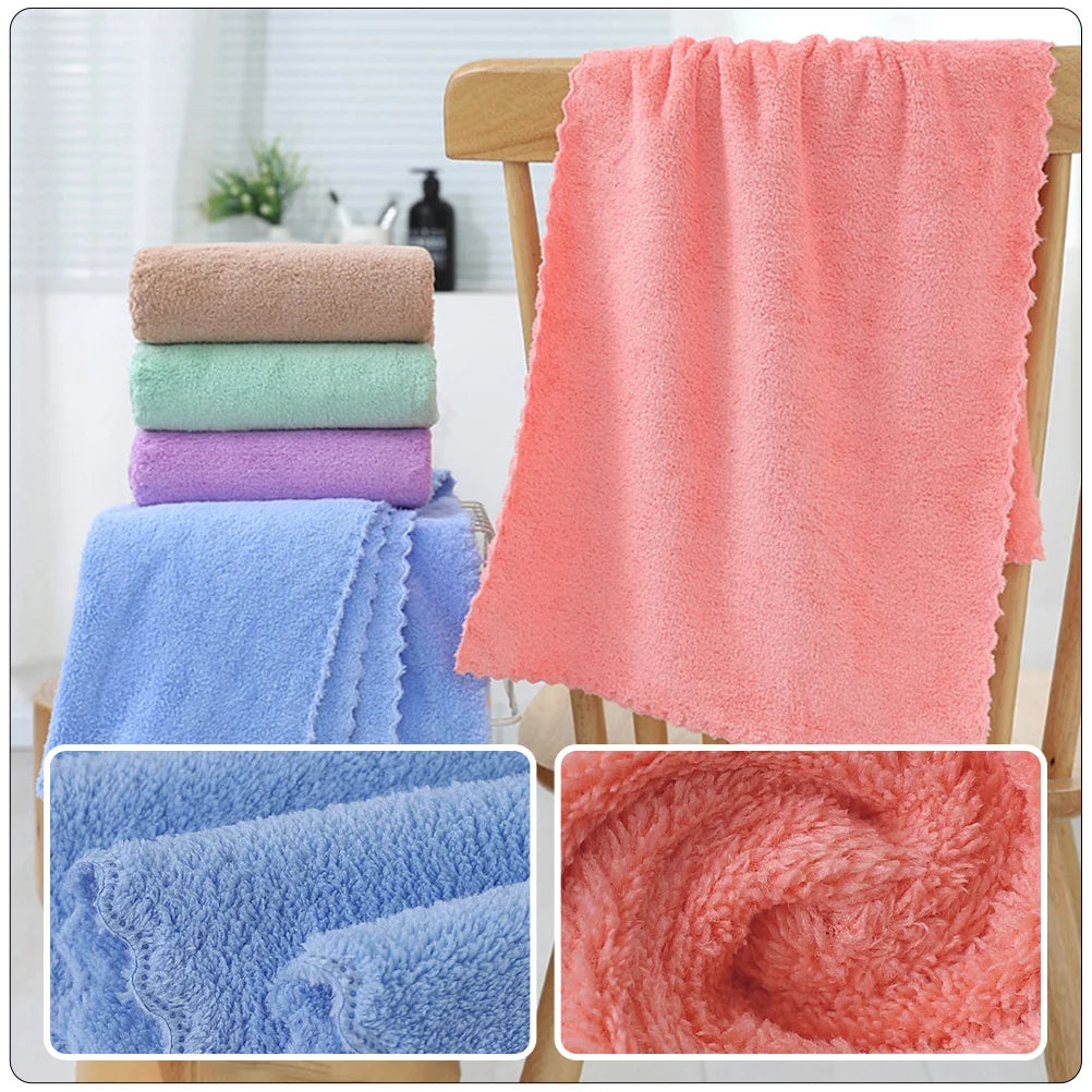 5 Pcs Pet Bath Towel Mat Hamster Cage Bedding Cushion Quickly Dry Supplies Flannel