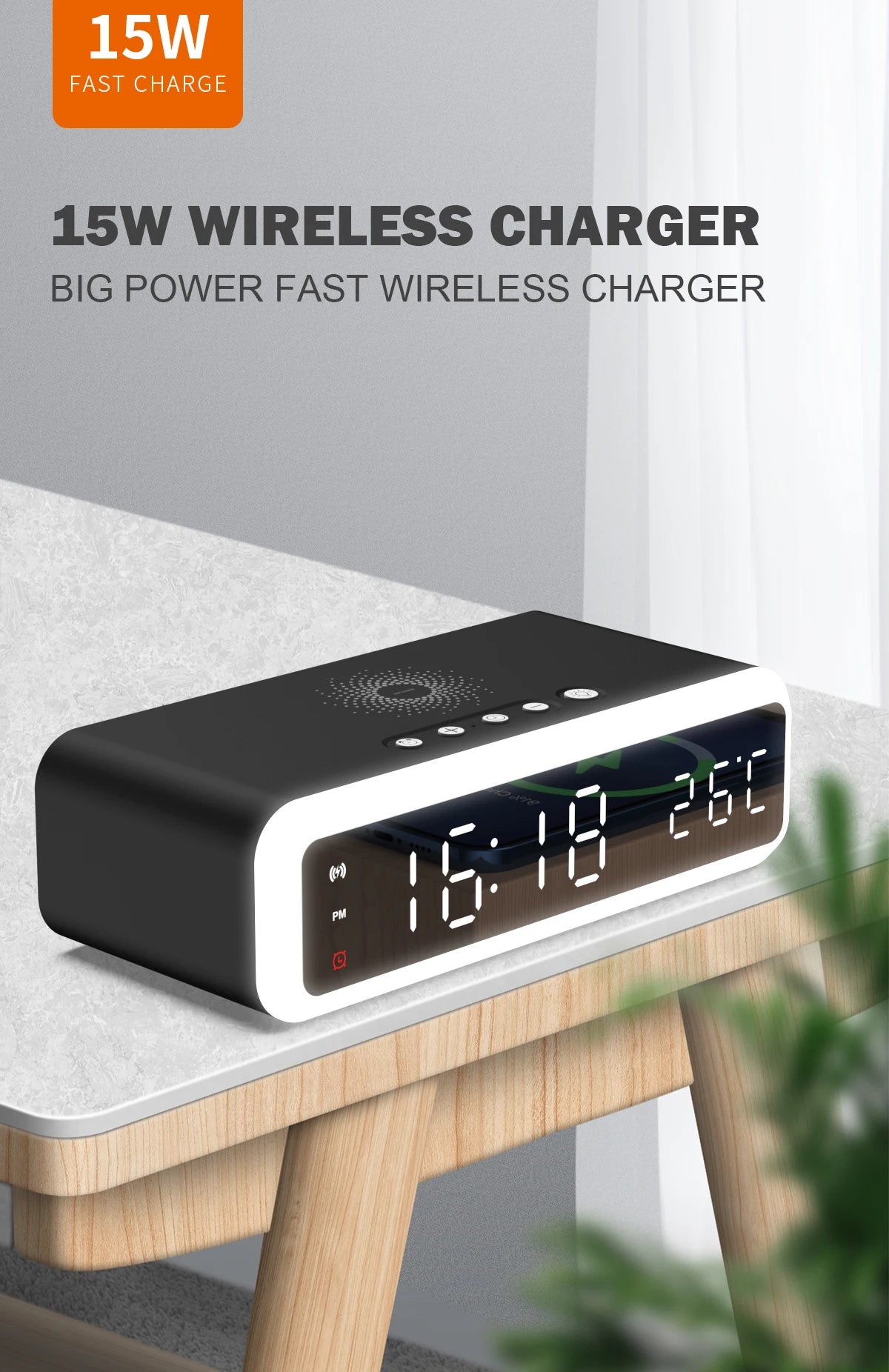 VoltClock : La puissance d'une charge rapide au cœur de votre réveil.