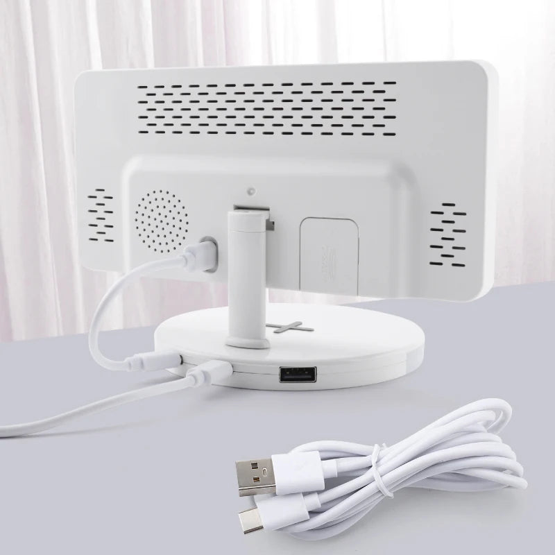 Spectrum Wake : Station de charge et horloge chromatique.