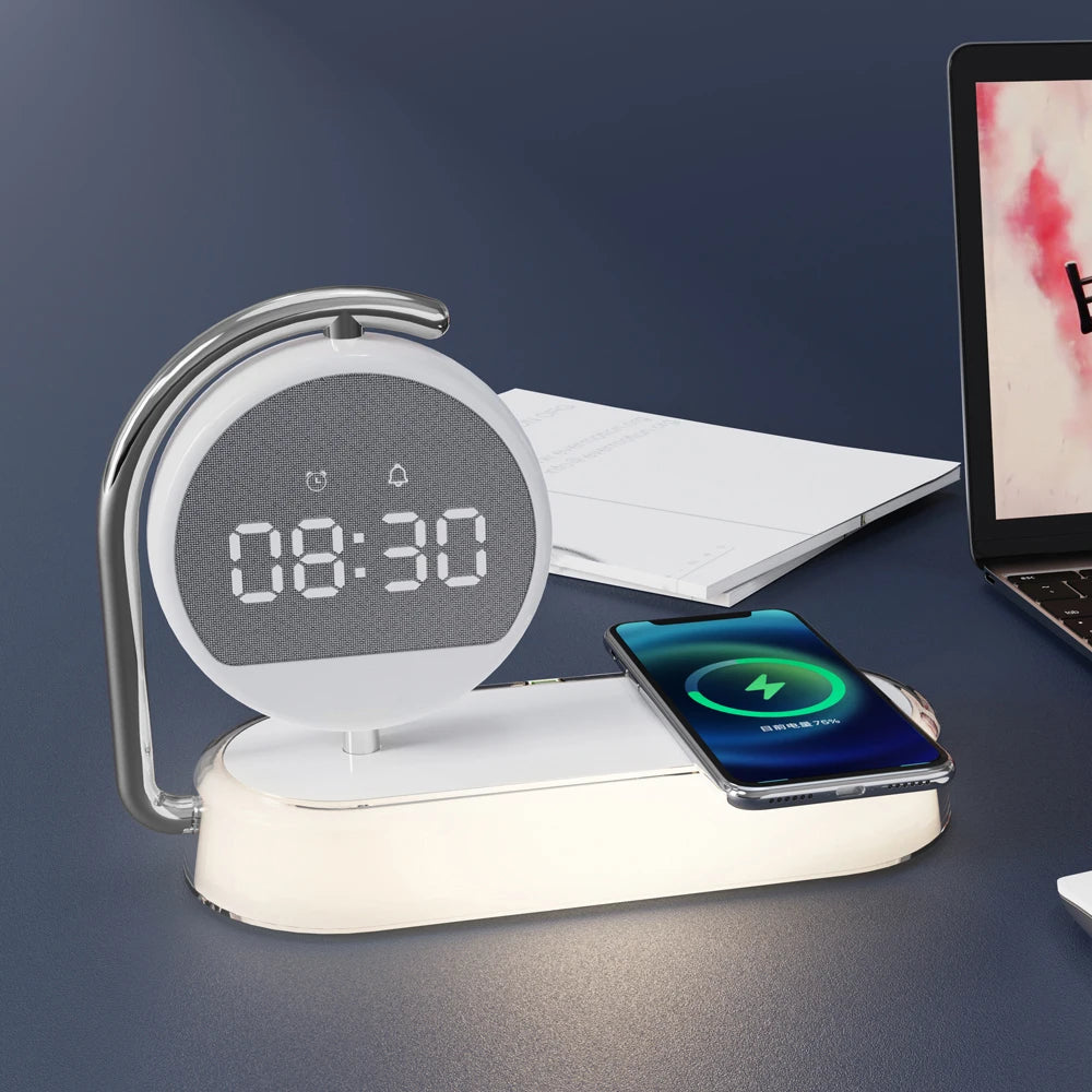 MoonClock : Une lumière douce et une charge complète pour des matins sans stress.
