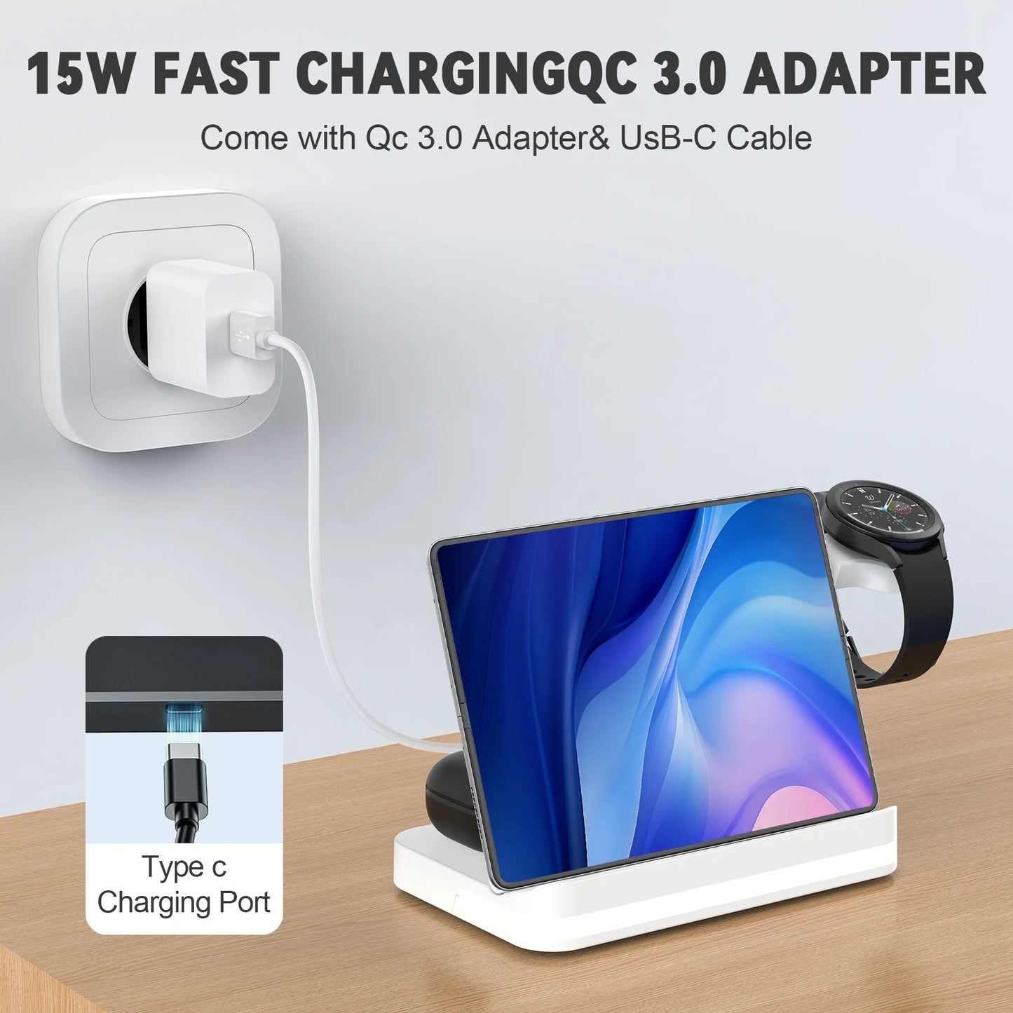 FlexDock 3-en-1 : La station qui s'adapte à votre angle.