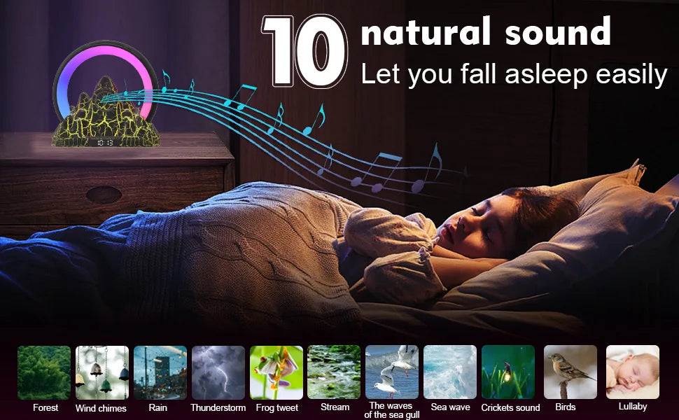 MagmaDock RGB : Station de charge et enceinte zen connectée au design naturel.