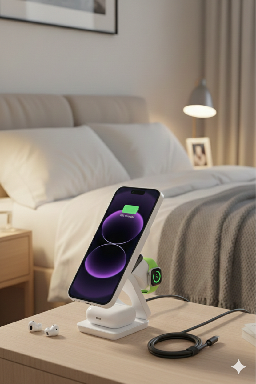 station de charge 3 in 1 pliable