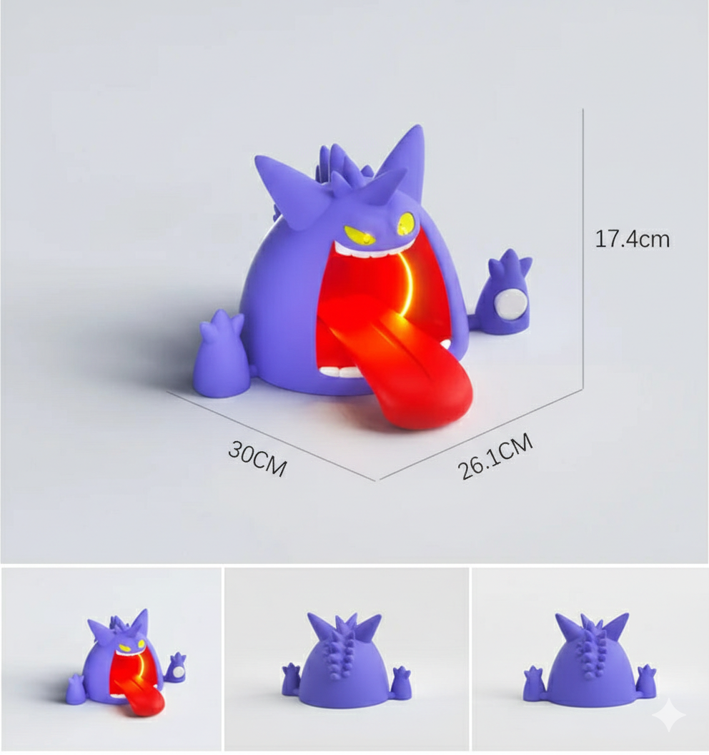 Pokémon Gengar 3-en-1 à recharge sans fil