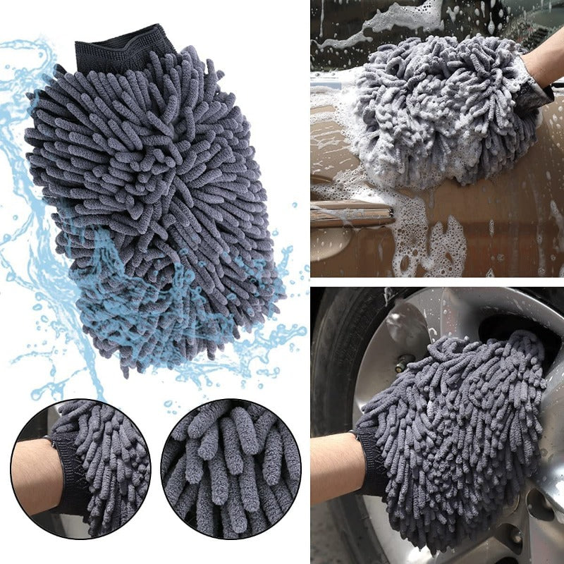 Pet Grooming Glove Quick Drying Dogs Paw Towel Chenille Microfiber Double Sided Dogs Grooming Mitt for Large Medium Small Dogs