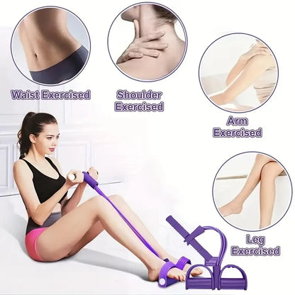 Multifunction Tension Rope Resistance Band Elastic Pedal Puller Leg Stretching Slimming Training Portable Fitness Equipment