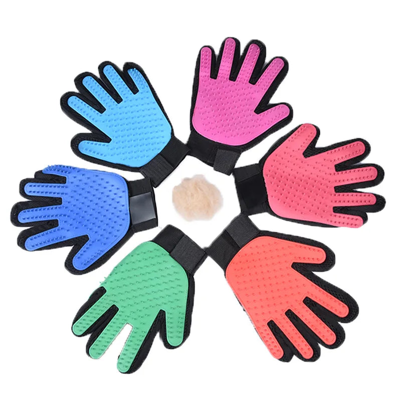 1pc Pet Cat and Dog Grooming Cleaning Brush Gloves, Depilatory Gloves, Animal Bathing, Dog Comb Effective Removal Back Massage
