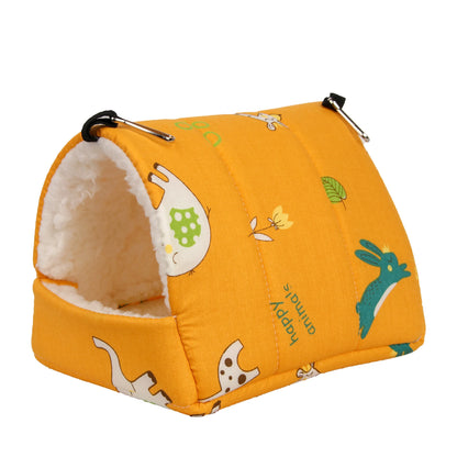 Small Pet Rabbit Rat Hamster Bed House Print Manufacturer Cute Design Small Animal Chinchillas Hamster Bedding