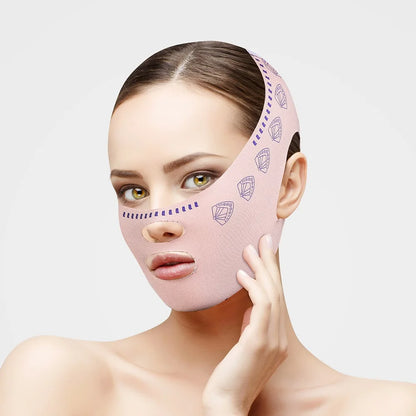 Reusable Face Slimming Bandage V Line Face Shaper Women Chin Cheek Lift Up Belt Facial Massage Strap Face Skin Care Beauty Tools