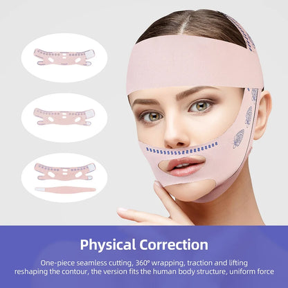Reusable Face Slimming Bandage V Line Face Shaper Women Chin Cheek Lift Up Belt Facial Massage Strap Face Skin Care Beauty Tools