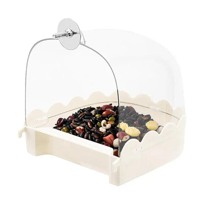 Cockatiel Bird Bath Bird Bath Bowl Multifunction Cleaning Pet Bird Cage Accessories Clear Bathtub For Birds Pet Hanging Feeder