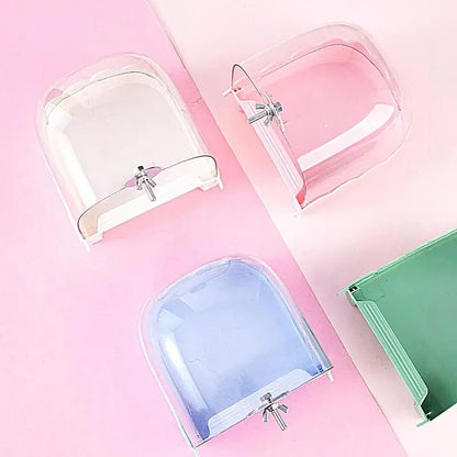Cockatiel Bird Bath Bird Bath Bowl Multifunction Cleaning Pet Bird Cage Accessories Clear Bathtub For Birds Pet Hanging Feeder