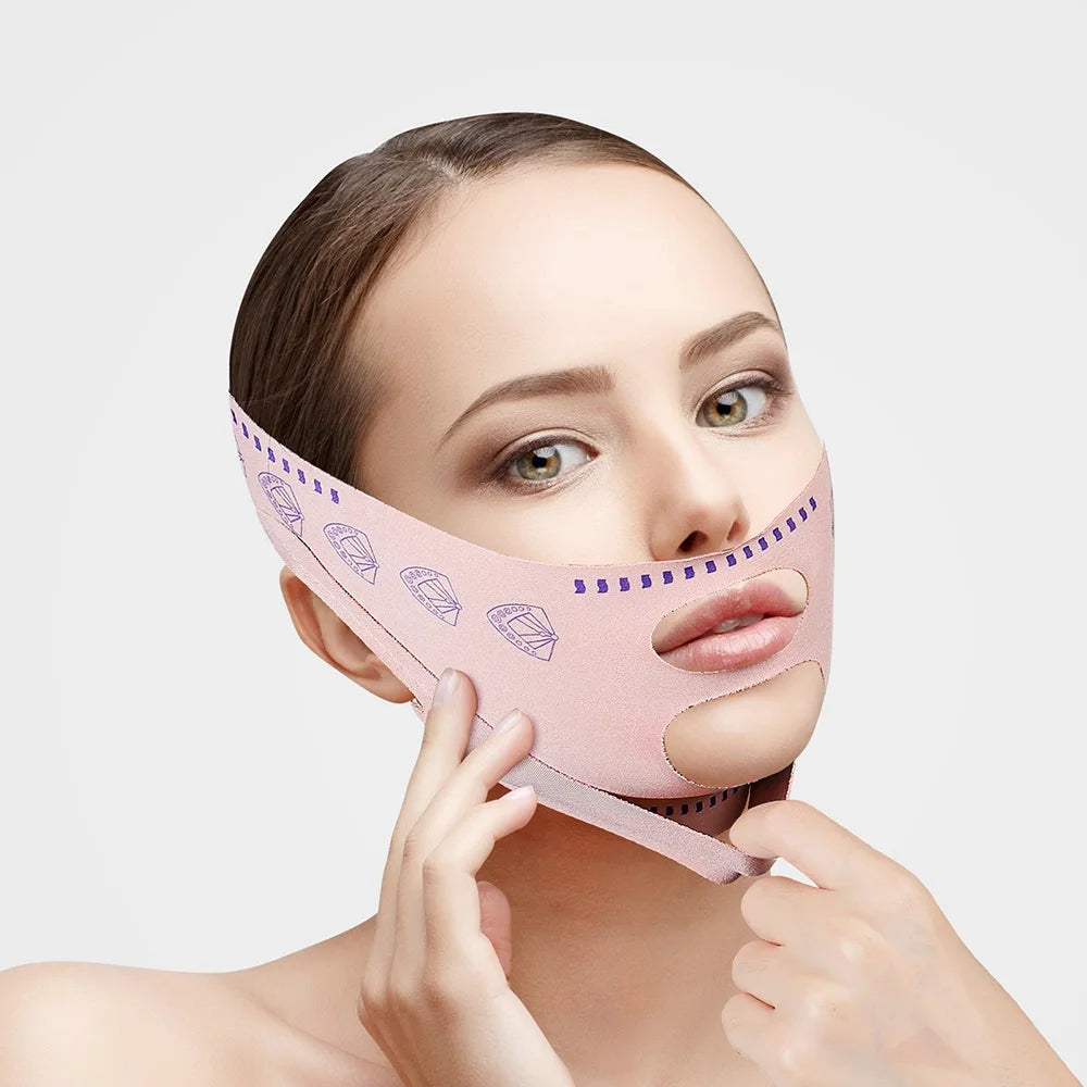 Reusable Face Slimming Bandage V Line Face Shaper Women Chin Cheek Lift Up Belt Facial Massage Strap Face Skin Care Beauty Tools