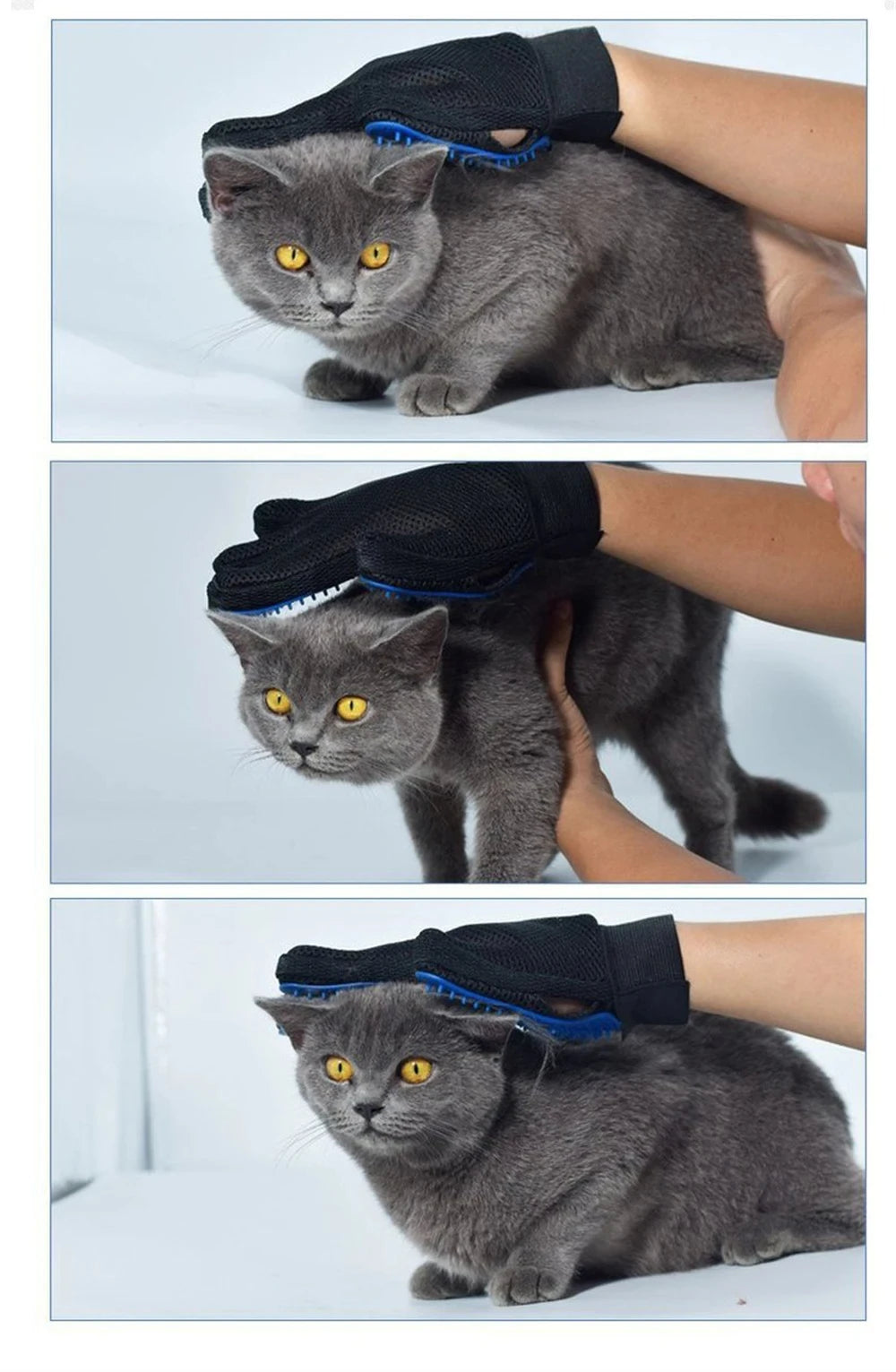 1pc Pet Cat and Dog Grooming Cleaning Brush Gloves, Depilatory Gloves, Animal Bathing, Dog Comb Effective Removal Back Massage