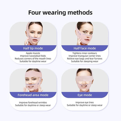 Reusable Face Slimming Bandage V Line Face Shaper Women Chin Cheek Lift Up Belt Facial Massage Strap Face Skin Care Beauty Tools