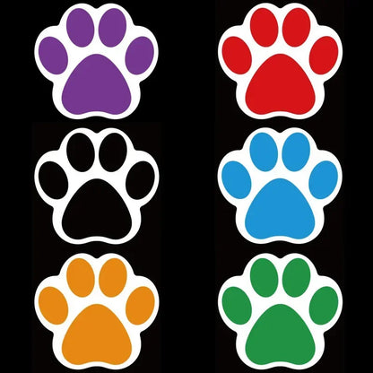 Pet stickers 500pcs / roll cat and dog footprints label animal modeling wall decals children toy stickers