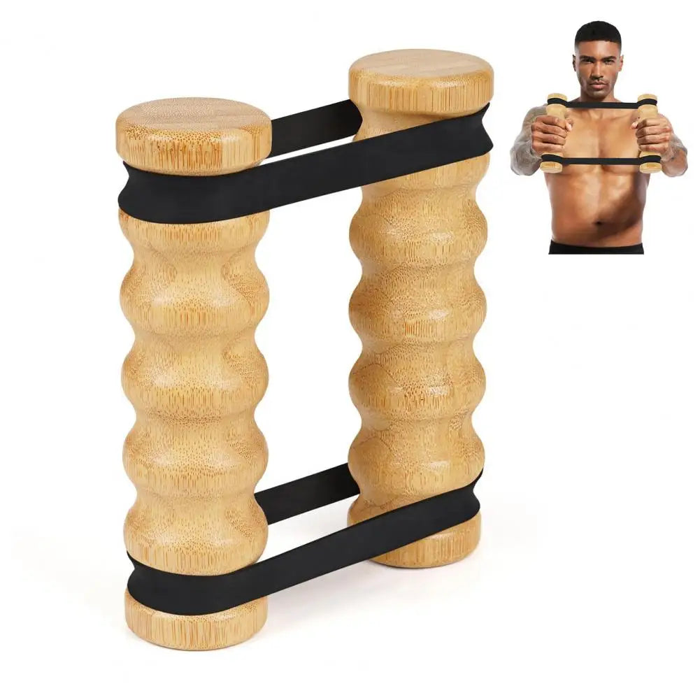 Fitness Band Workout Yoga-belt Puller Equipment Bands Rubber Wooden Exercise For Shoulder Rip Stick Upper Body Workout Equipment