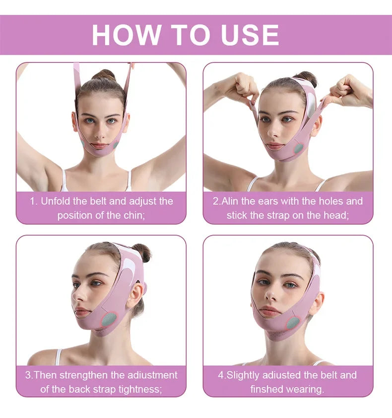 Graphene Face Slimming Bandage V-Line Face Shaper Facial Chin Cheek Lifting Belt Anti Wrinkle Face Lift Up Strap Skin Tools