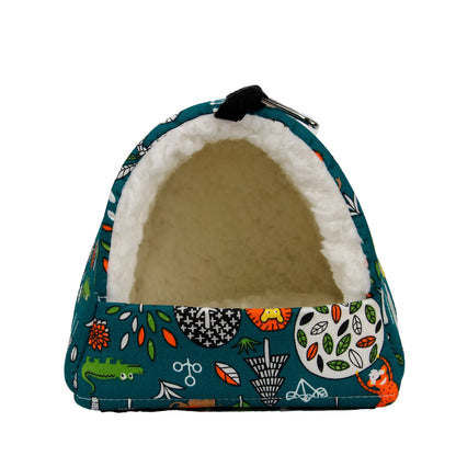 Small Pet Rabbit Rat Hamster Bed House Print Manufacturer Cute Design Small Animal Chinchillas Hamster Bedding