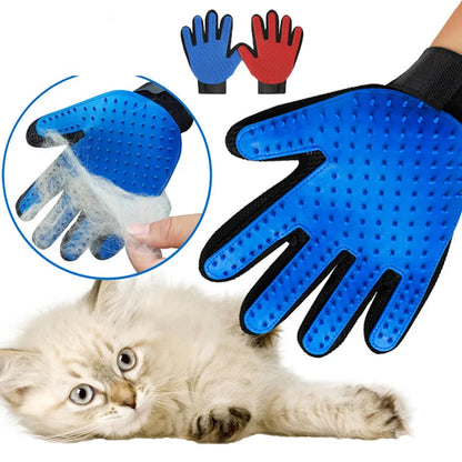 1pc Pet Cat and Dog Grooming Cleaning Brush Gloves, Depilatory Gloves, Animal Bathing, Dog Comb Effective Removal Back Massage