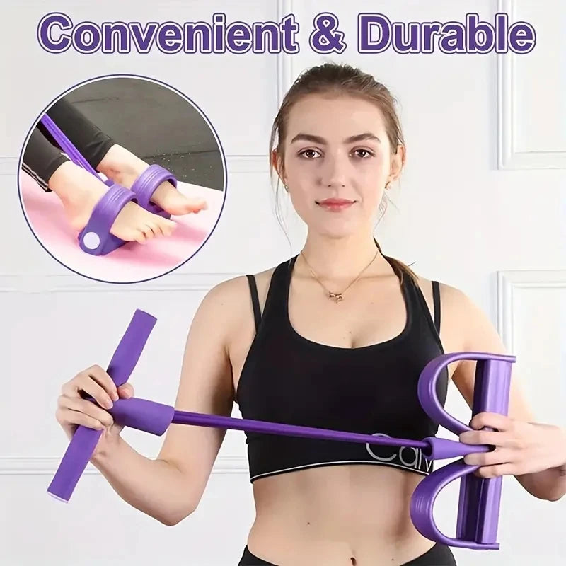 Multifunction Tension Rope Resistance Band Elastic Pedal Puller Leg Stretching Slimming Training Portable Fitness Equipment