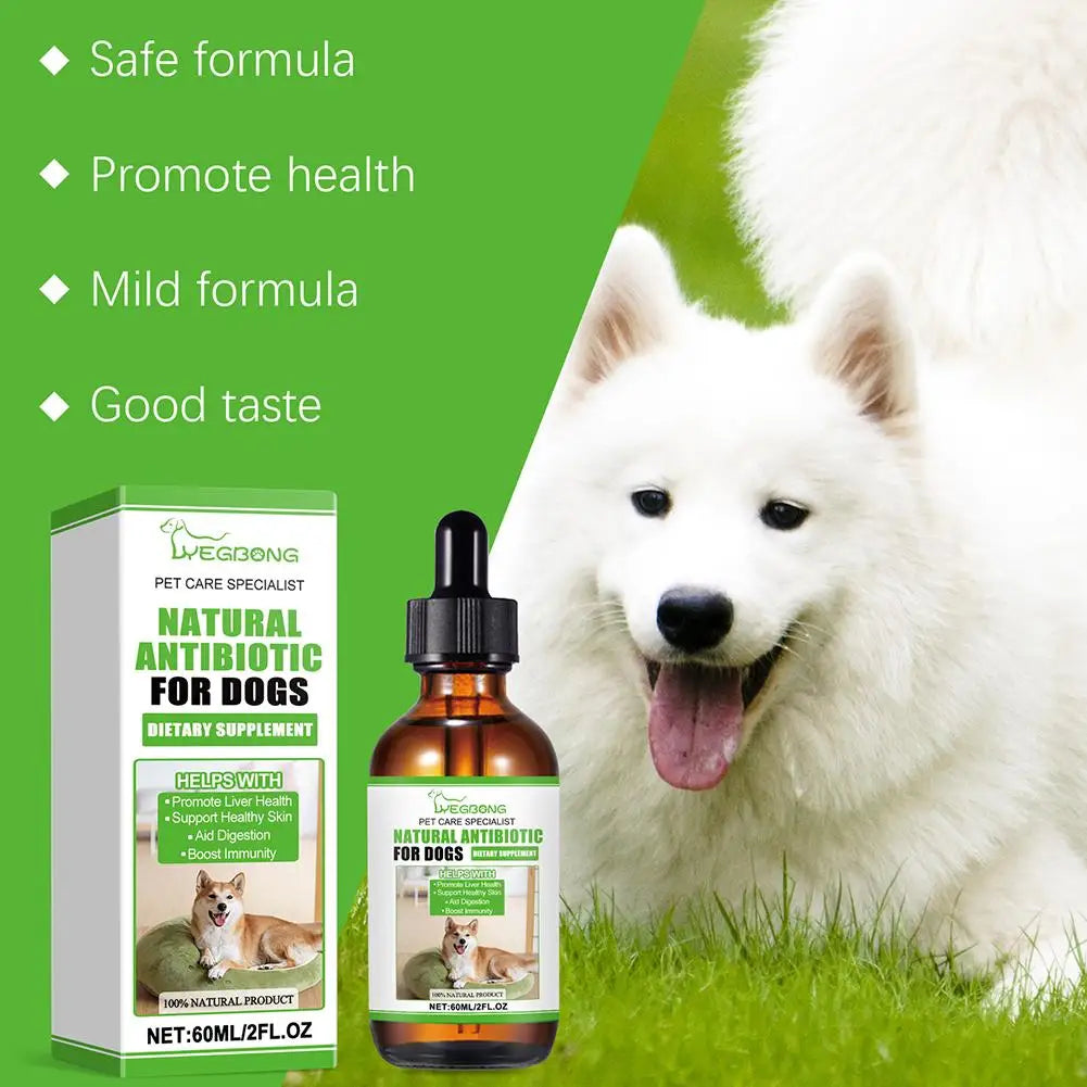 Dog Nutritional Supplement Dog Dietary Support Supplement Skin And Coat Supplement Pet Dietary Grooming Supplement 60ml For K7s5