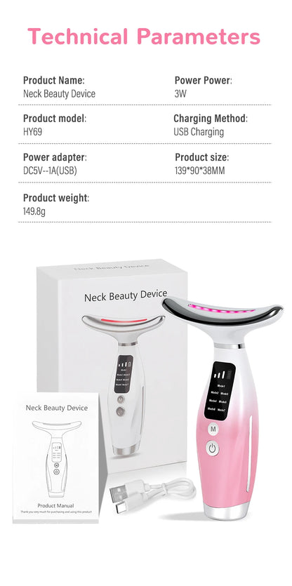 Beauty Neck Instrument Facial Massage Instrument Home Beauty Introduction Instrument Portable Multi-Functional Neck Massage Tool