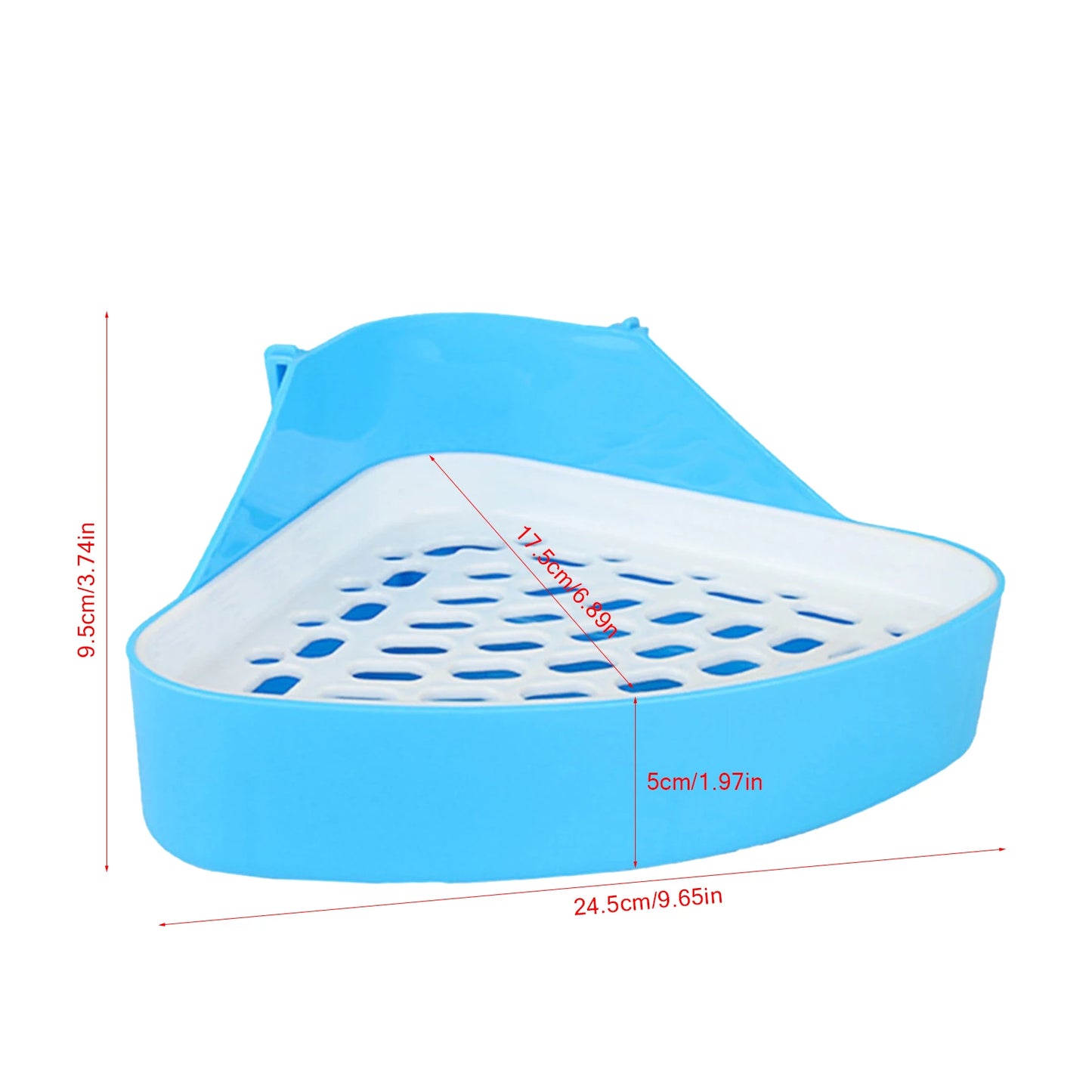 Bunny Litter Box Pet Toilet Triangle Potty Trainer Corner Litter Bedding Box For Rabbit Bunny Guinea Pig Ferrets Chinchilla