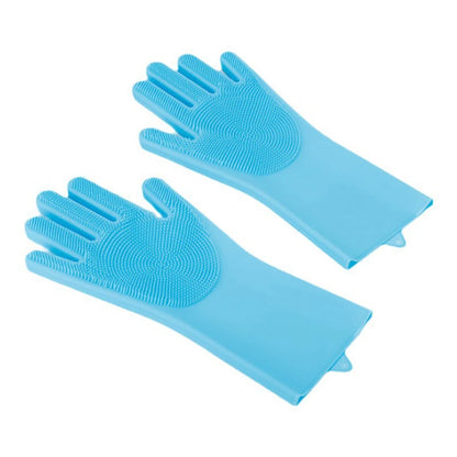 Pet Grooming Bathing Gloves Dog Cat Bathing Shampoo Scrubber Magic Massaging Cleaning Cleanner Sponge Silicon Hair Removal Glove