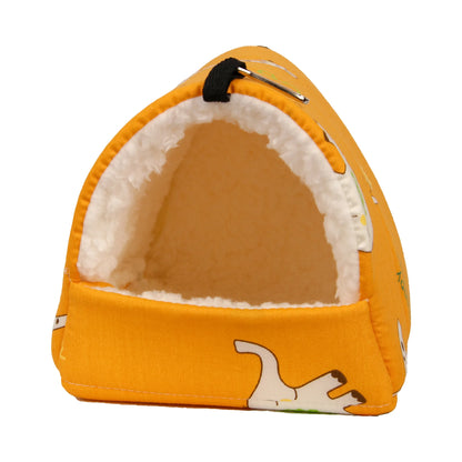 Small Pet Rabbit Rat Hamster Bed House Print Manufacturer Cute Design Small Animal Chinchillas Hamster Bedding