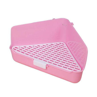 Rabbit Litter Box Pet Pan Bedding Box Potty Corner Toilet for Other Animals