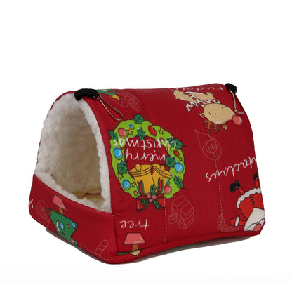 Small Pet Rabbit Rat Hamster Bed House Print Manufacturer Cute Design Small Animal Chinchillas Hamster Bedding
