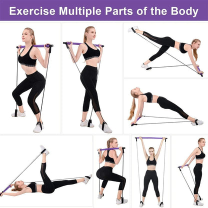 Pilates Bar Multifunctional Fitness Bar Female Pilates Equipment Home Training Hip Tension Rope Wholesale