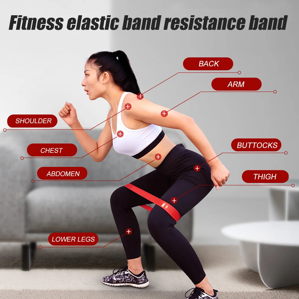 Resistance Bands Set for Men Women,5 Different Resistance Levels Elastic Band–Great Fitness Equipment for Training–Carrying Bag