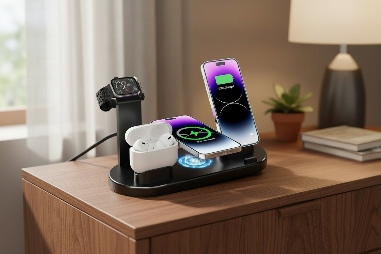 station de charge rapide 4-en-1